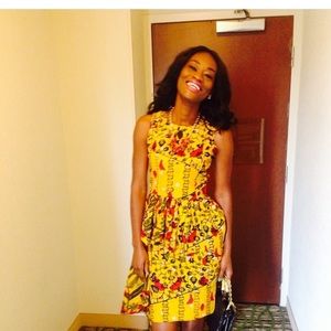 African print skirt and blouse set